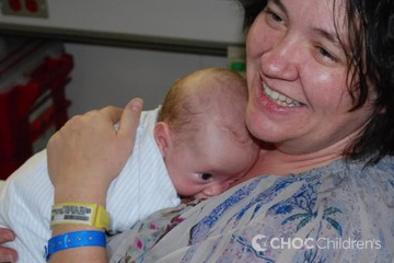 Mother with child at NICU