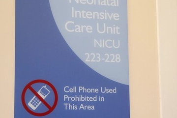 Cell phone prohibited in the NICU