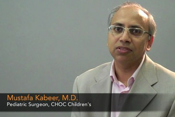 Why Dr. Mustafa Kabeer choose pediatrics and CHOC Children's
