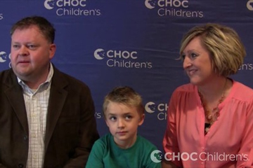 Pacer and his parents in the Seacrest Studio