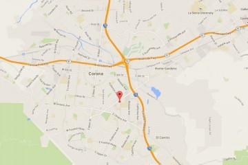 Map showing location of CHOC Children's Health Center Corona