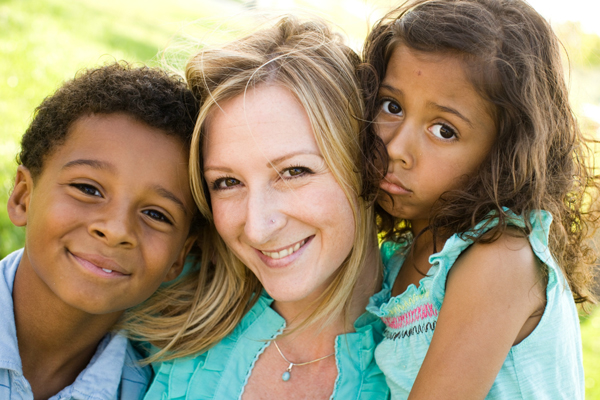 Smiling family