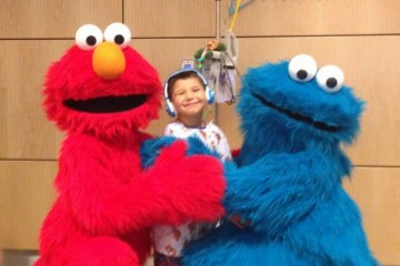 Celebrity Elmo and Cookie Monster