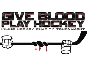 Give Blood Play Hockey Inline Hockey Charity Tournament logo