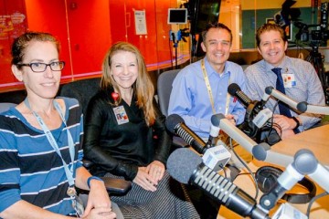 multidisciplinary team in Seacrest Studio for podcast