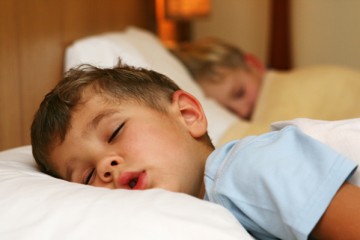Boys in bed sleeping