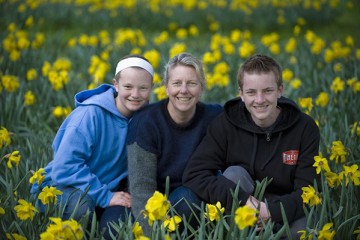 Sarah with mother Karen Kelso and brother Samuel Rightmire