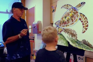 Wyland visits CHOC Children's