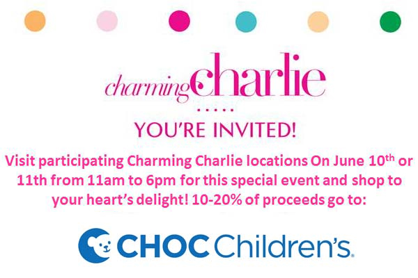 charming charlie fundraiser choc childrens charming charlie pay