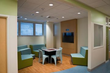 Activity room in the mental health unit