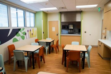 Mental health unit dining room