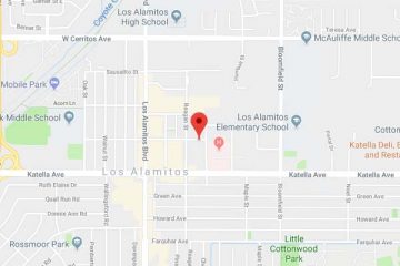 Map showing location of Los Alamitos Pediatric Medical Group, Inc.