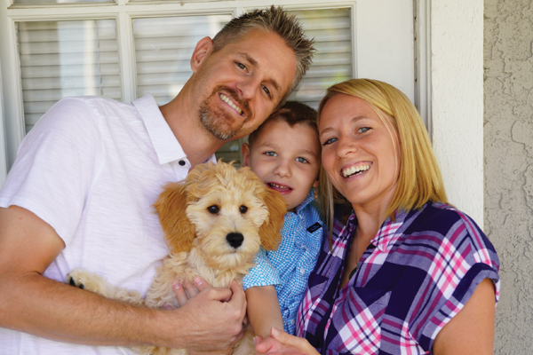 Ely with his family