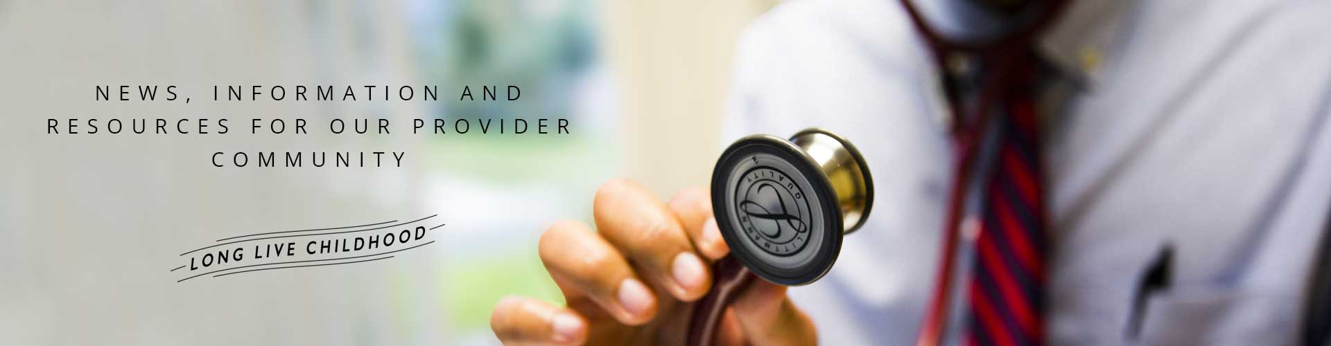 provider holding a stethoscope