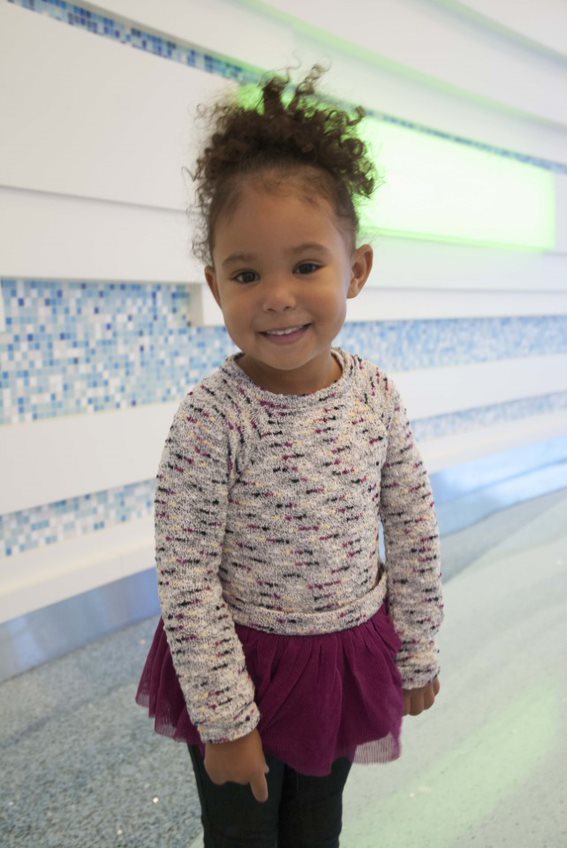 young brachial plexus patient smiling in hospital