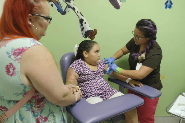 Su visita al laboratorio ambulatorio